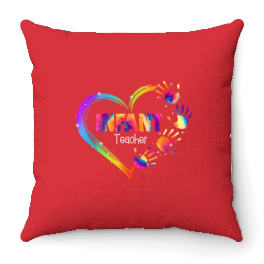 Infant Teacher Appreciation Tie Dye Throw Pillows