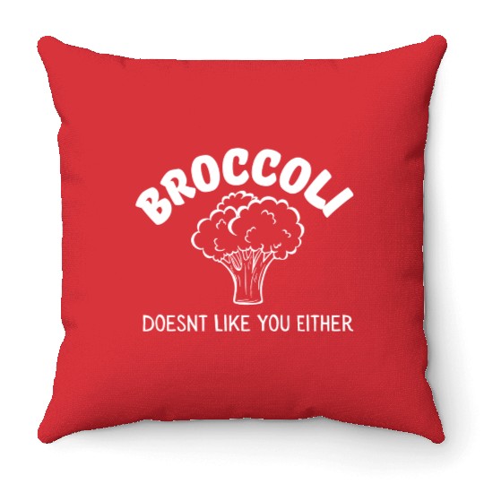 Broccoli Throw Pillows