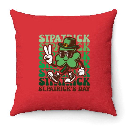 St. Patrick's Day Ireland Irish Green Throw Pillows