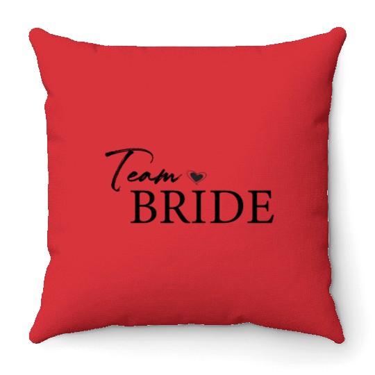 Team Bride, Brides Maid Throw Pillows