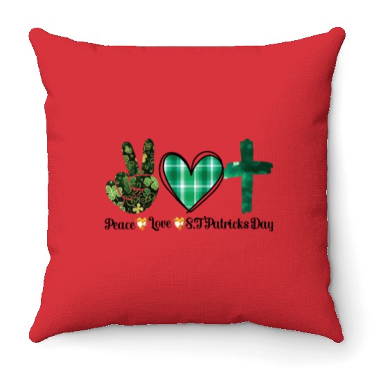 Peace, Love, and Irish Vibes: St. Patrick's Day Throw Pillows