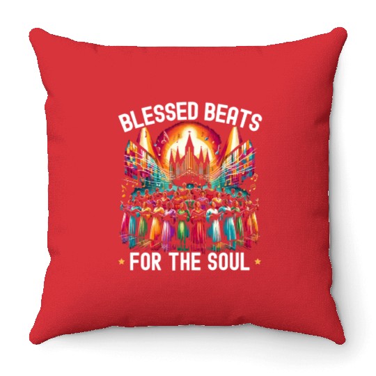 Gospel Music Religious Bible Scripture Christian Throw Pillows