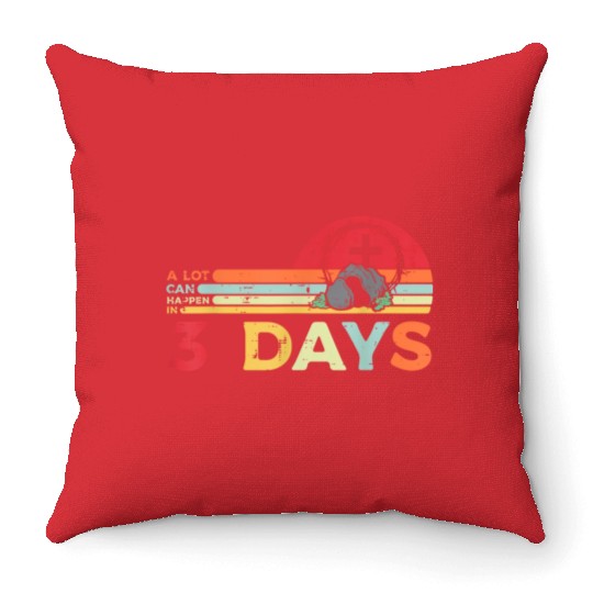 He Is Rizzin Funny Basketball Easter Christian Throw Pillows