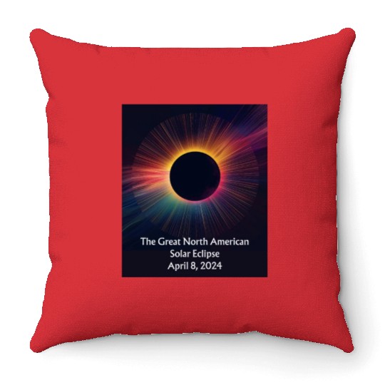 Celestial Dance: Solar Eclipse Throw Pillows