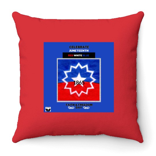 Celebrate Juneteenth: The Red White & Blue Throw Pillows