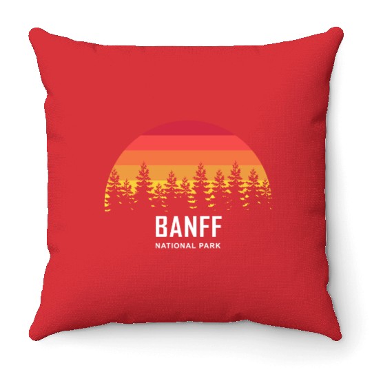 Banff National Park Throw Pillows