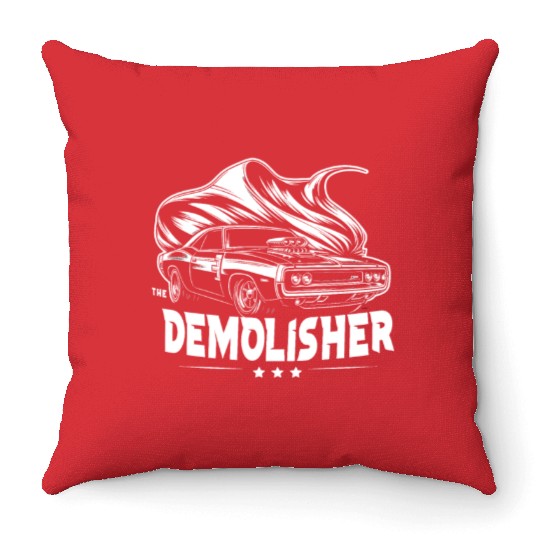 Demo Derby Demolition Derby Demolition Derby Lover Throw Pillows