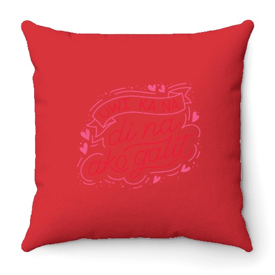 Love's Visual Symphony: Valentine's Graphics Desig Throw Pillows