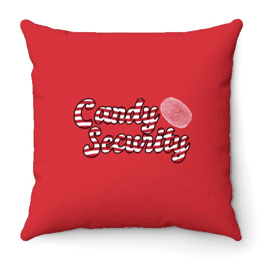 Candy Security Mom Dad Matching Birthday Costume Throw Pillows
