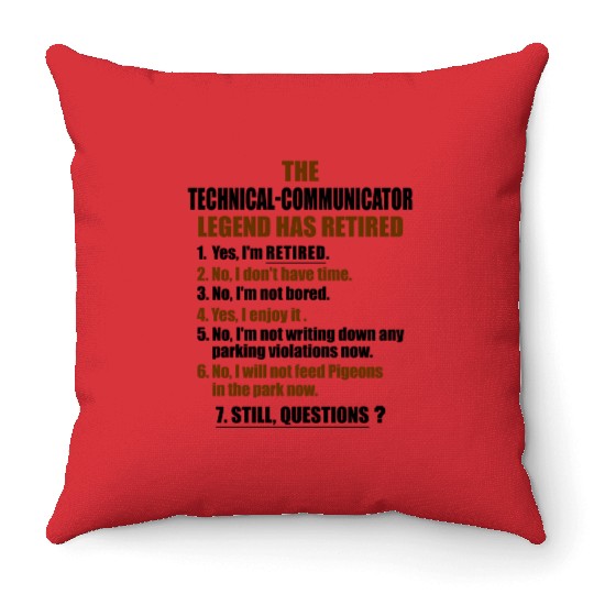 Retirement gift idea Retired Throw Pillows