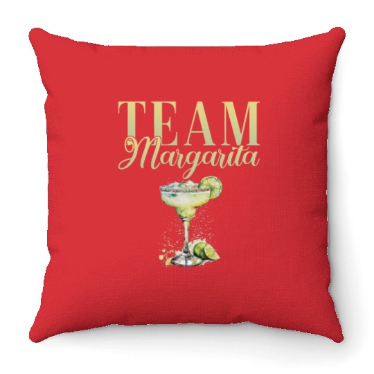 Team Margarita Tequila Stag Party Throw Pillows