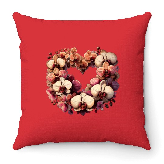 Orchids Throw Pillows