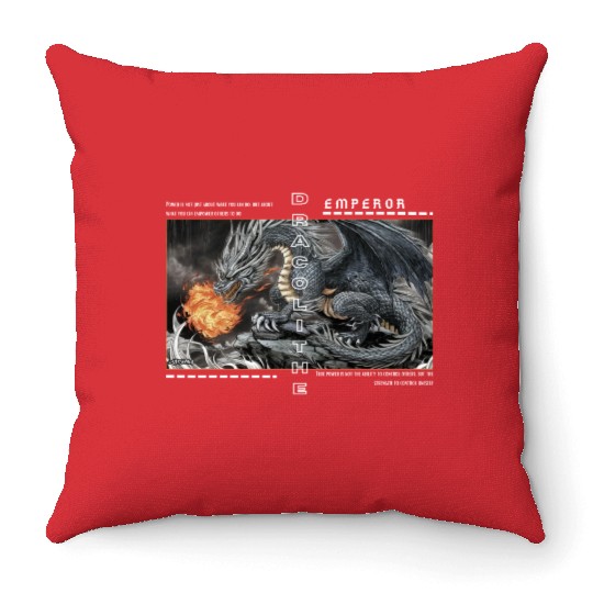 Draco Emperor Throw Pillows