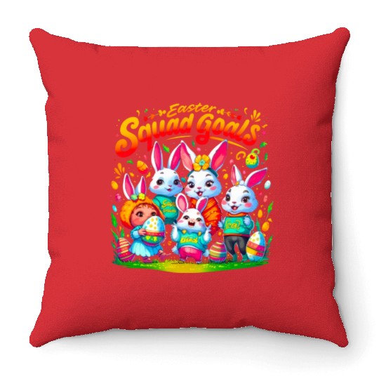 Easter Bunny Graphics: Celebrate with Style Throw Pillows