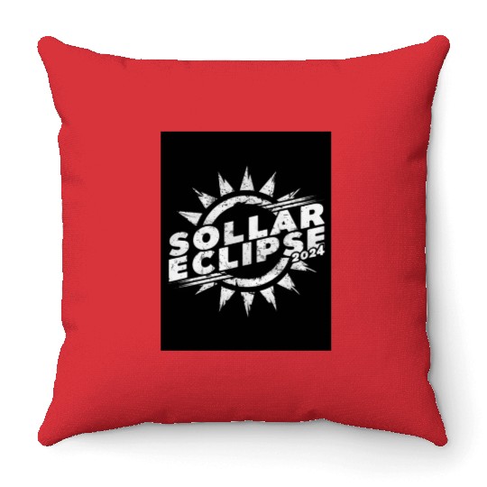 Solar Eclipse 2024 Naturally Phenomenal Throw Pillows