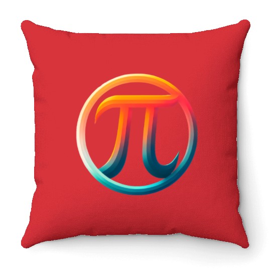 Pi Day Nerd Geek Love Math Pi Symbol Kids Men Throw Pillows