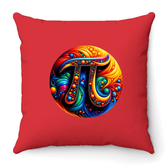 Pi Day Nerd Geek Love Math Pi Symbol Kids Men Throw Pillows