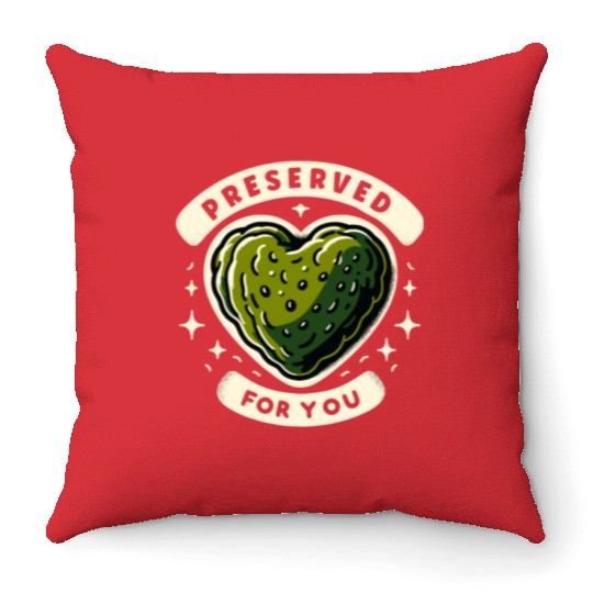 Pickle Lover Funny Pickle Dill pickle Pickled Throw Pillows