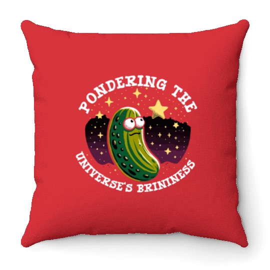 Pickle Lover Funny Pickle Dill pickle Pickled Throw Pillows