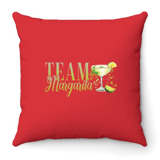 Team Margarita Tequila Stag Party Throw Pillows