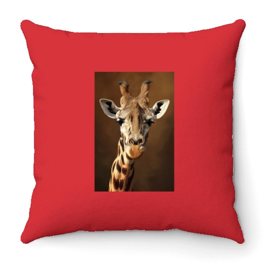 Giraffe Animal Nature Throw Pillows