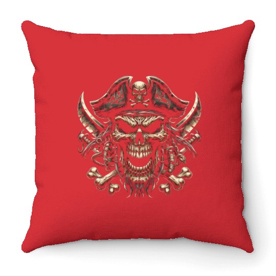 Ruthless Raider Throw Pillows