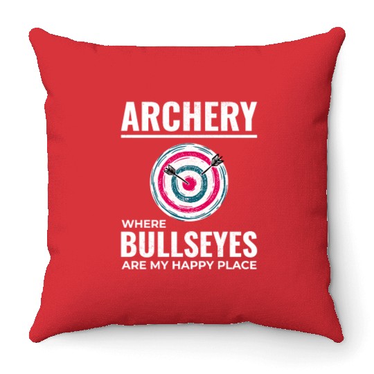 Archery Targets Archer Bullseye Shooting Sport Throw Pillows