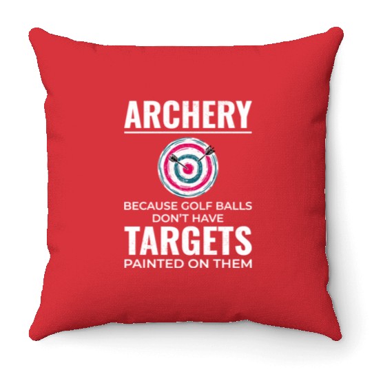Archery Targets Archer Bullseye Shooting Sport Throw Pillows