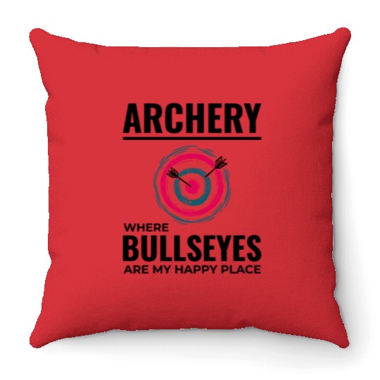 Archery Targets Archer Bullseye Shooting Sport Throw Pillows