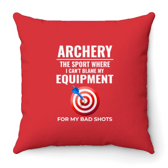 Archery Targets Archer Bullseye Shooting Sport Throw Pillows