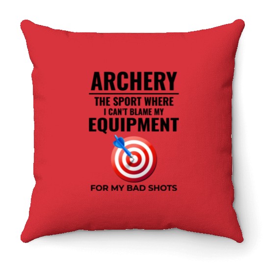Archery Targets Archer Bullseye Shooting Sport Throw Pillows