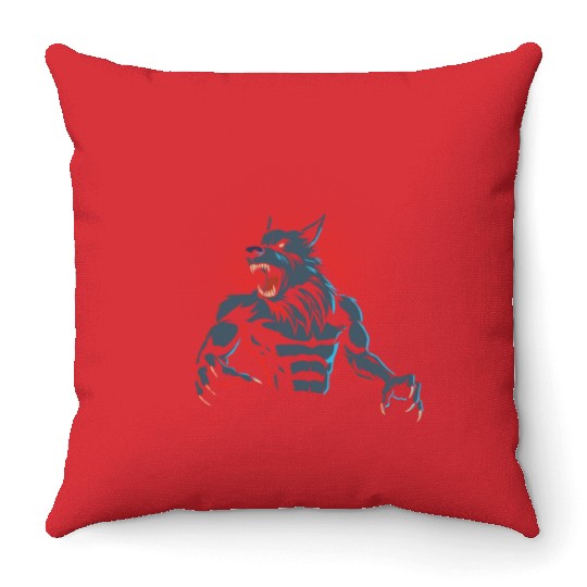 Werewolf Throw Pillows
