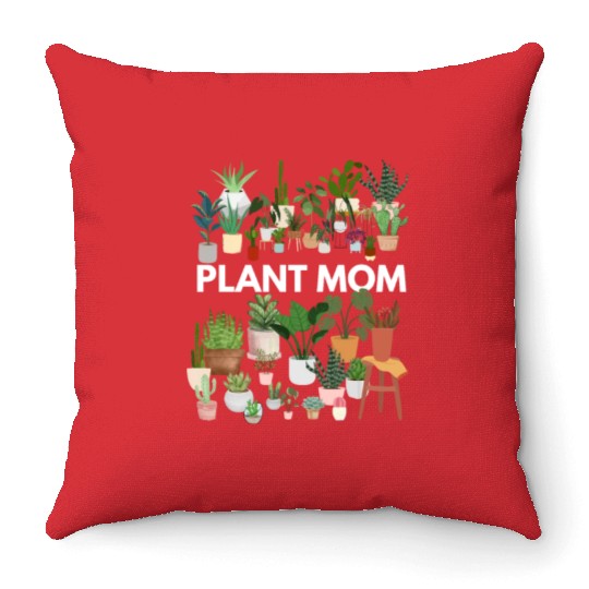 Plant Mom Throw Pillows