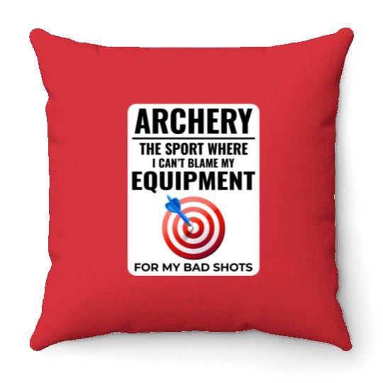 Archery Targets Archer Bullseye Shooting Sport Throw Pillows
