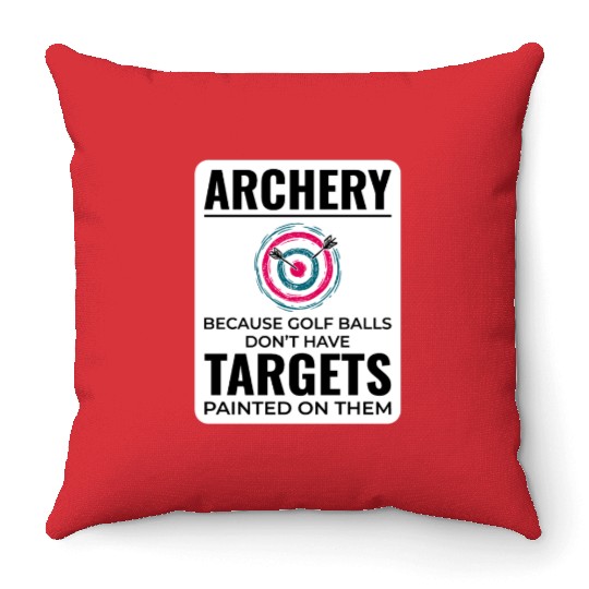 Archery Targets Archer Bullseye Shooting Sport Throw Pillows
