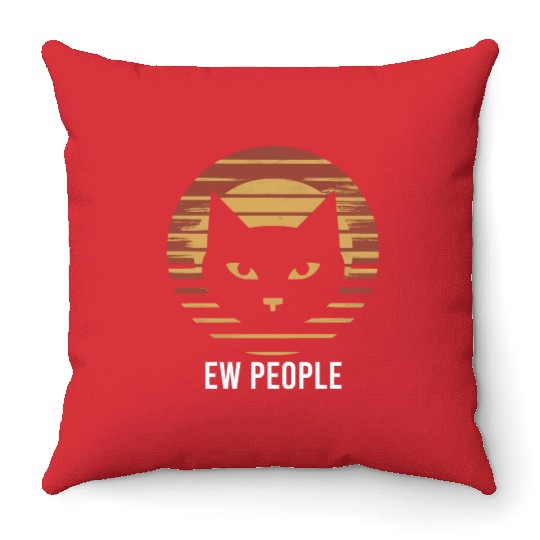 Ew People Throw Pillows