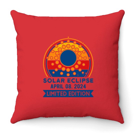 Limited Edition Solar Eclipse Total Eclipse April Throw Pillows