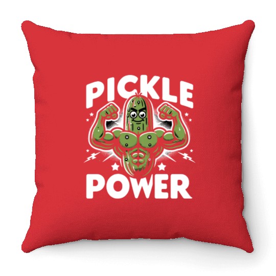 Pickle Lover Funny Pickle Dill pickle Pickled Throw Pillows