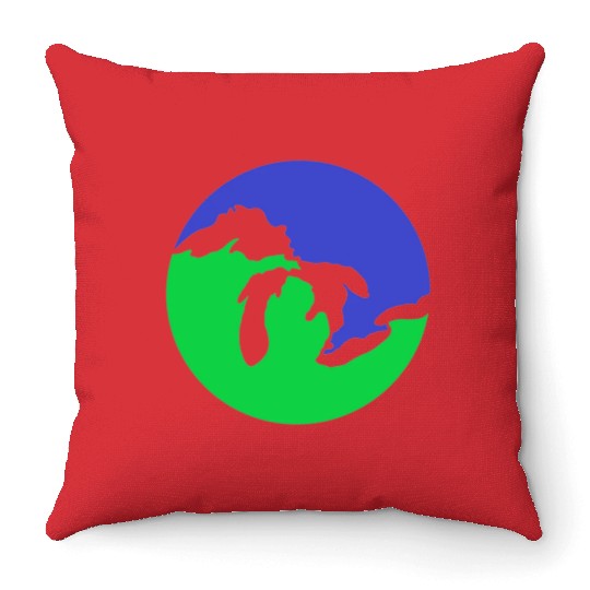Great Lakes Weather Merch! Throw Pillows