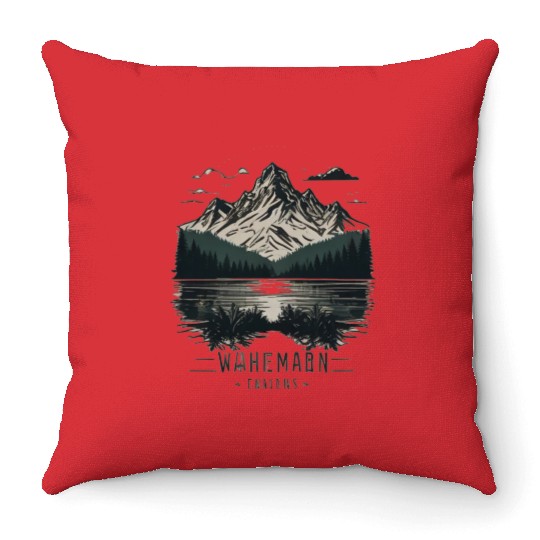 Chilling, natural design Throw Pillows