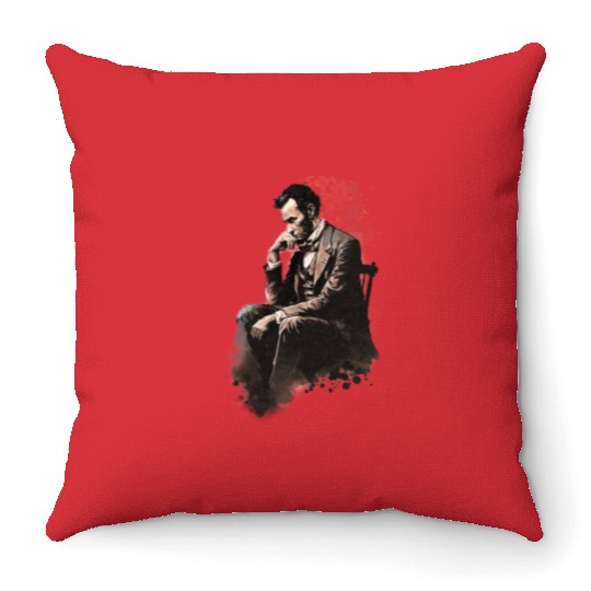 Abraham Lincoln - Iconic Tribute Collection Throw Pillows