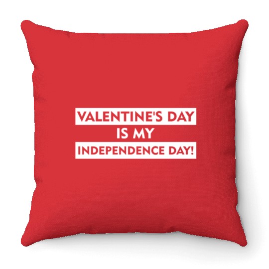 Single Alone Lonely Throw Pillows