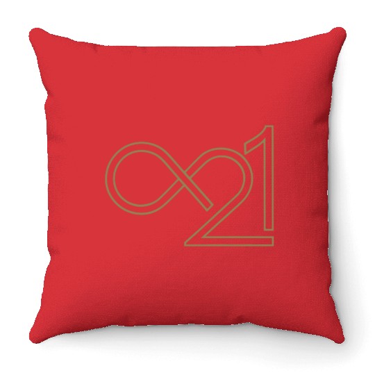 Bitcoin 21 Million Infinity Pocket Size Throw Pillows