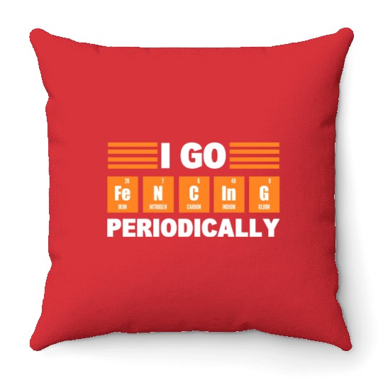 Fencing Sport Swordsman Throw Pillows