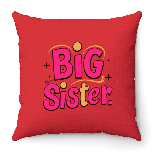 Big Sister Throw Pillows