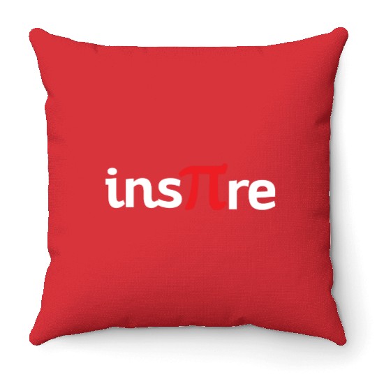 Math Teacher Geek Humor Pi Algebra Education Throw Pillows