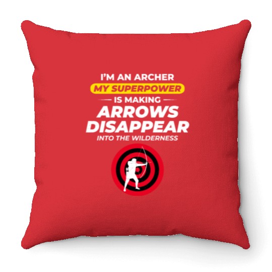 Archery Targets Archer Bullseye Shooting Sport Throw Pillows