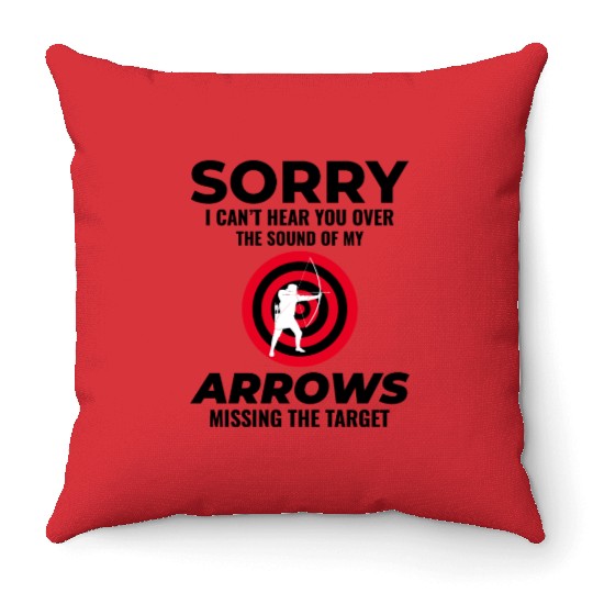 Archery Targets Archer Bullseye Shooting Sport Throw Pillows