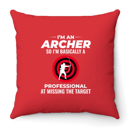 Archery Targets Archer Bullseye Shooting Sport Throw Pillows