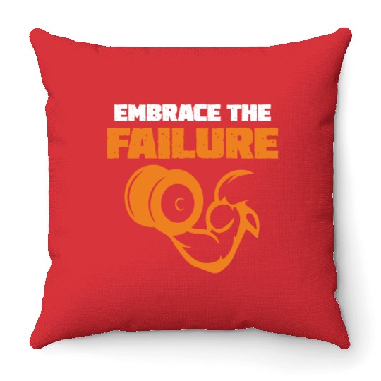 Fitness Gym EmbraceTheSuck Throw Pillows